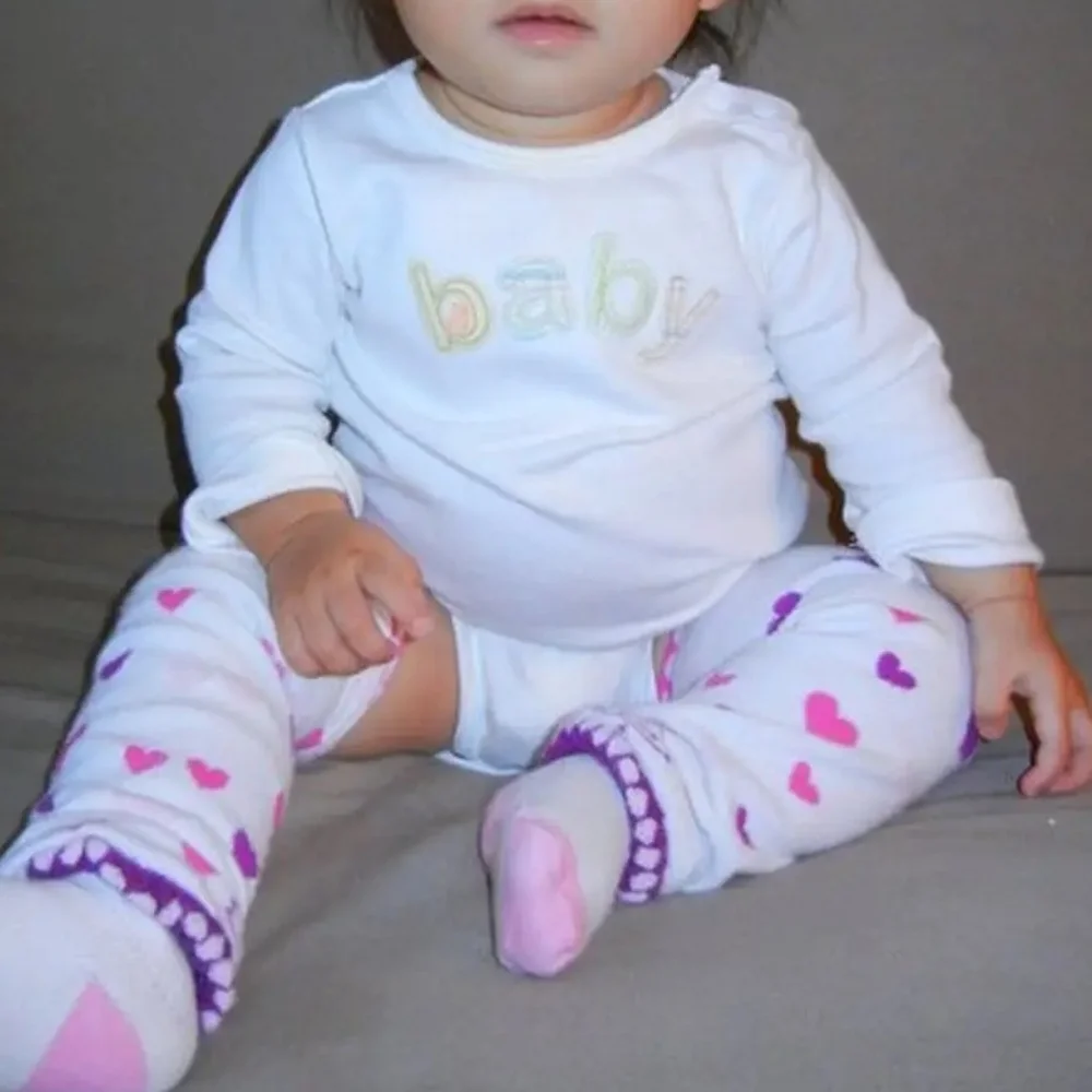 Baby Legs Brown and Purple Argyle Leg Warmers